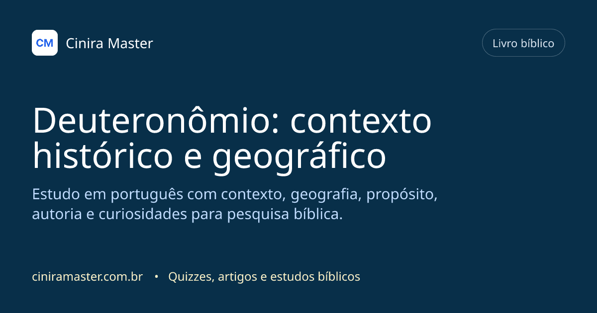 Imagem gerada para o livro bíblico de Deuteronômio