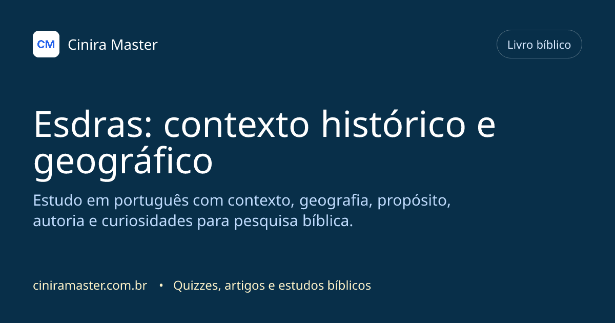 Imagem gerada para o livro bíblico de Esdras