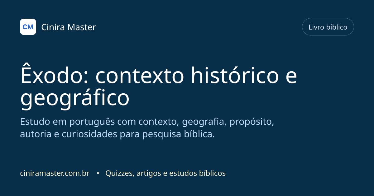 Imagem gerada para o livro bíblico de Êxodo