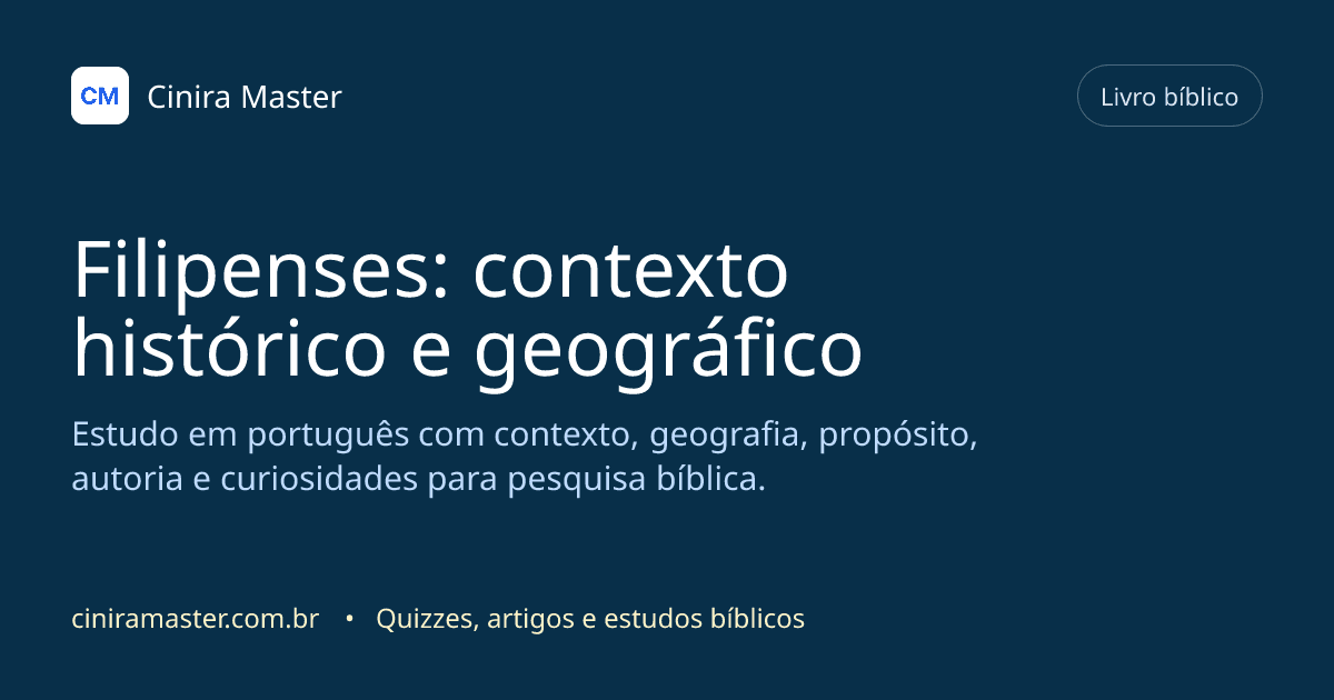 Imagem gerada para o livro bíblico de Filipenses