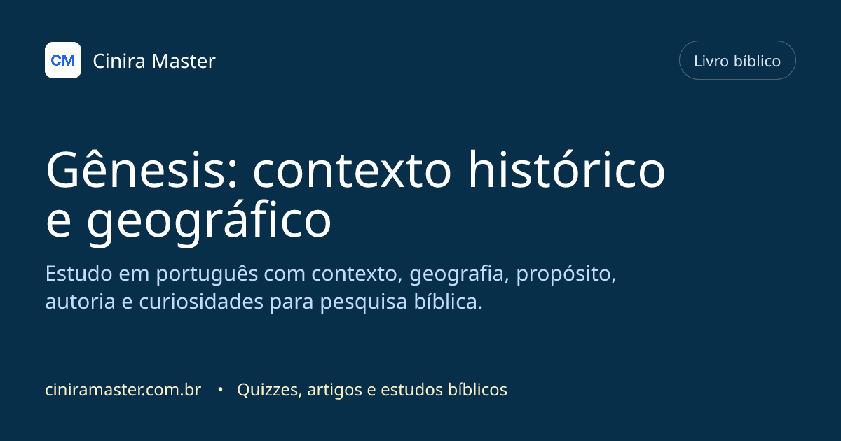 Imagem gerada para o livro bíblico de Gênesis