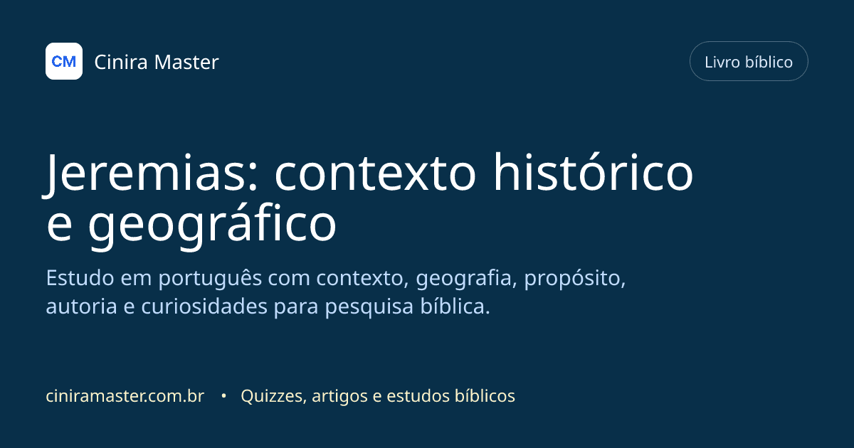 Imagem gerada para o livro bíblico de Jeremias