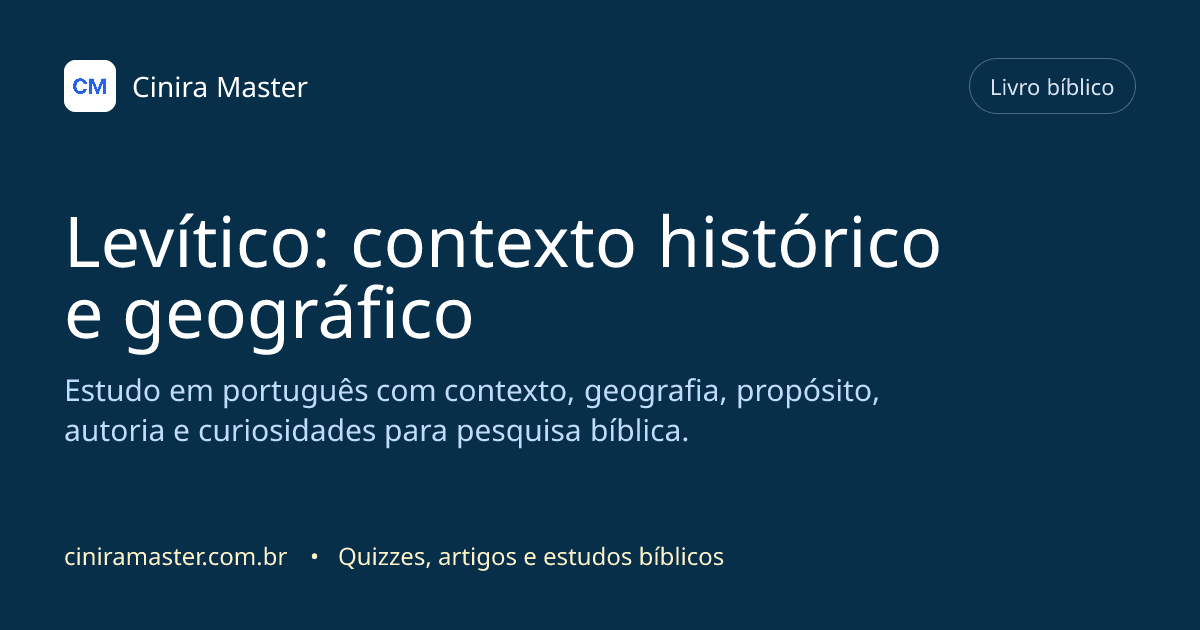 Imagem gerada para o livro bíblico de Levítico