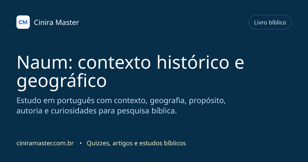 Imagem gerada para o livro bíblico de Naum