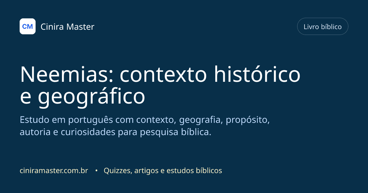 Imagem gerada para o livro bíblico de Neemias