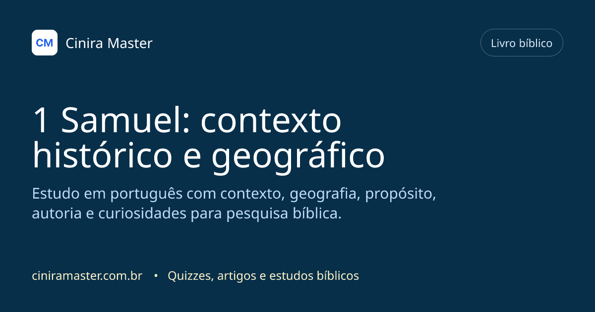 Imagem gerada para o livro bíblico de 1 Samuel