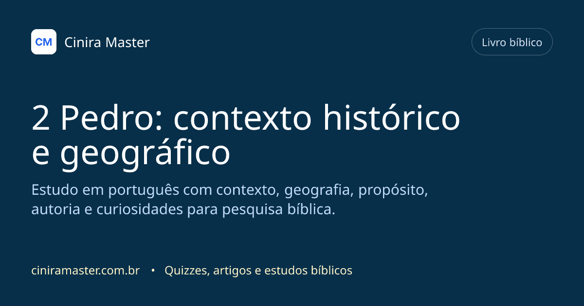 Imagem gerada para o livro bíblico de 2 Pedro